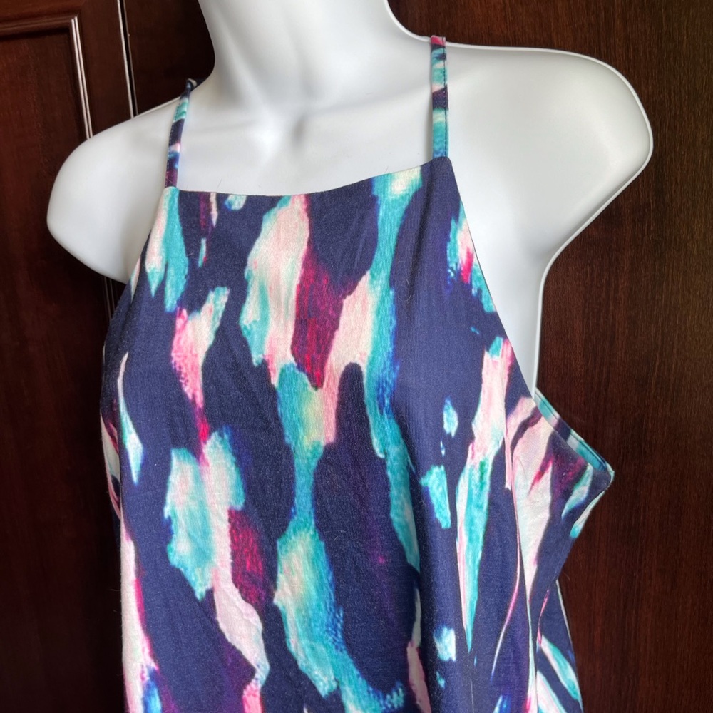 Comfortable colorful midi dress